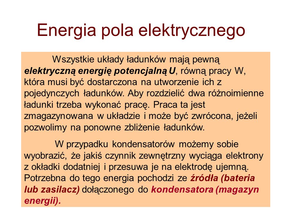 Energia pola elektrycznego