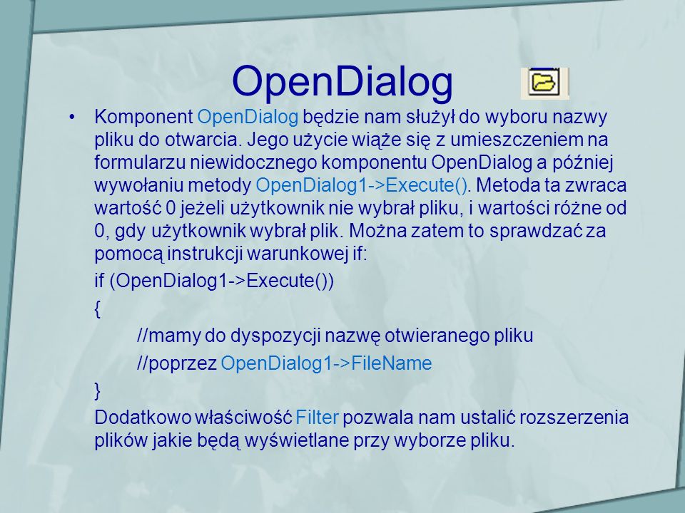 OpenDialog