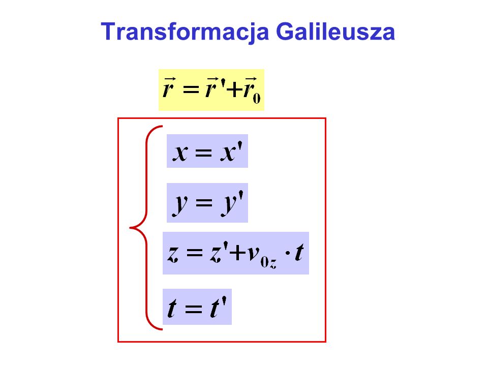 Transformacja Galileusza
