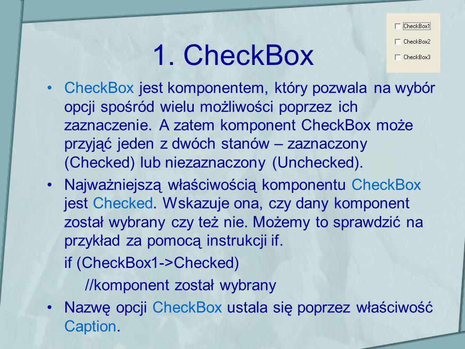 1. CheckBox