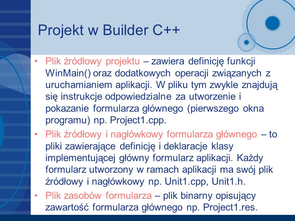 Projekt w Builder C++