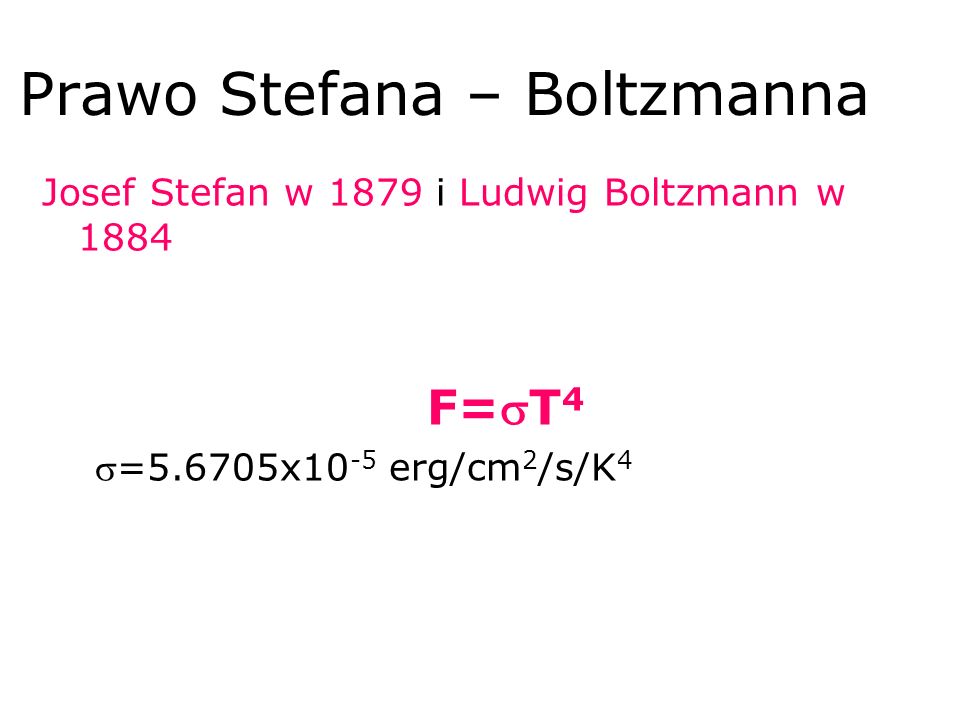 Prawo Stefana – Boltzmanna