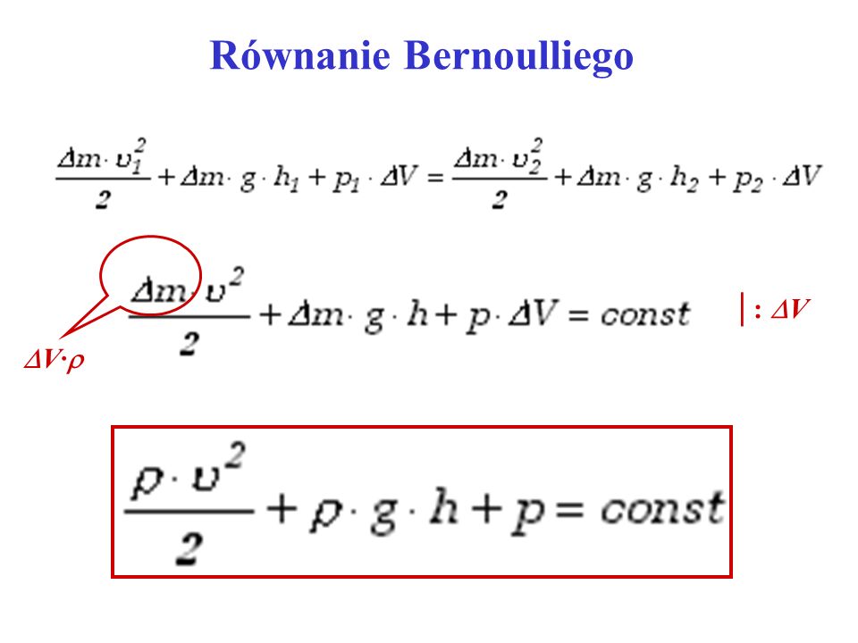 Równanie Bernoulliego