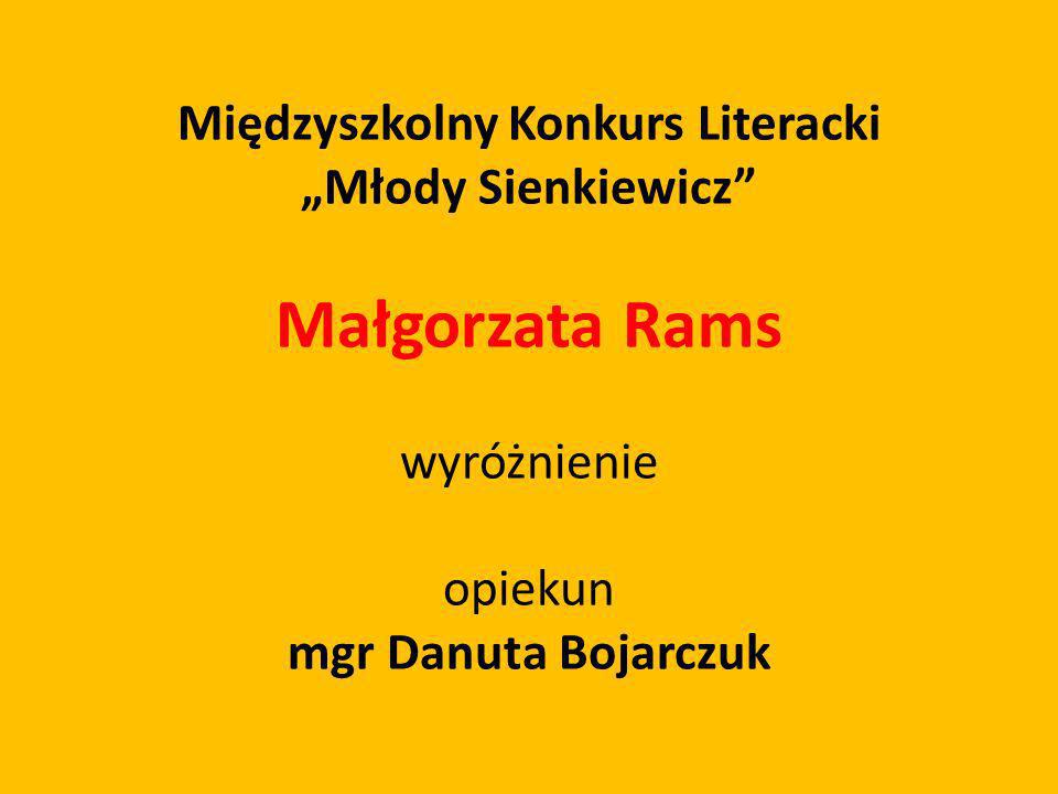 Międzyszkolny Konkurs Literacki