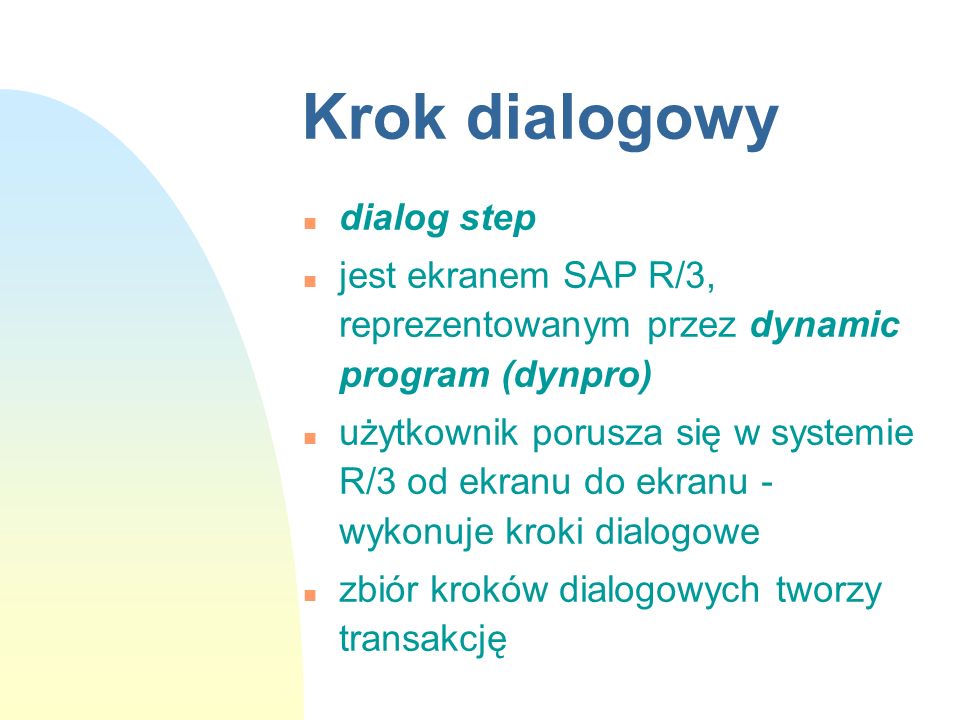 Krok dialogowy dialog step