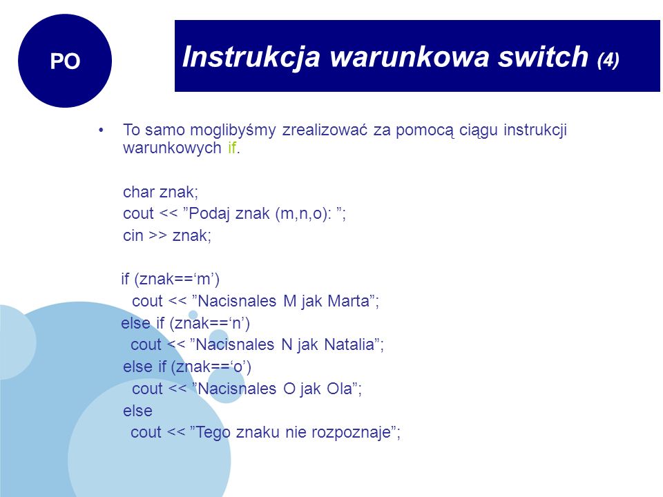 Instrukcja warunkowa switch (4)
