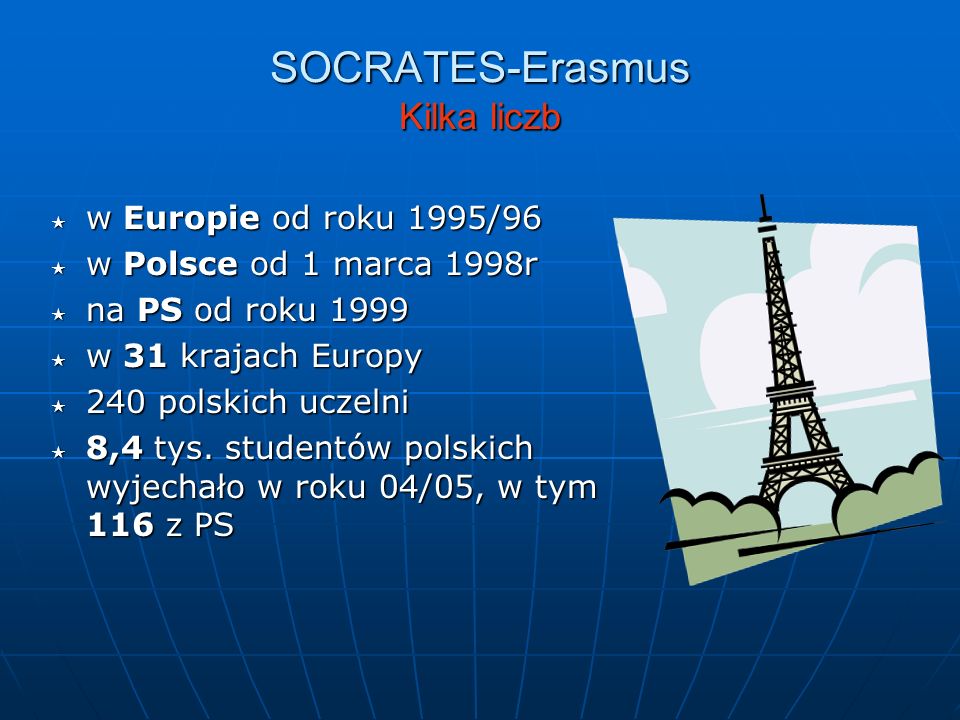 SOCRATES-Erasmus Kilka liczb