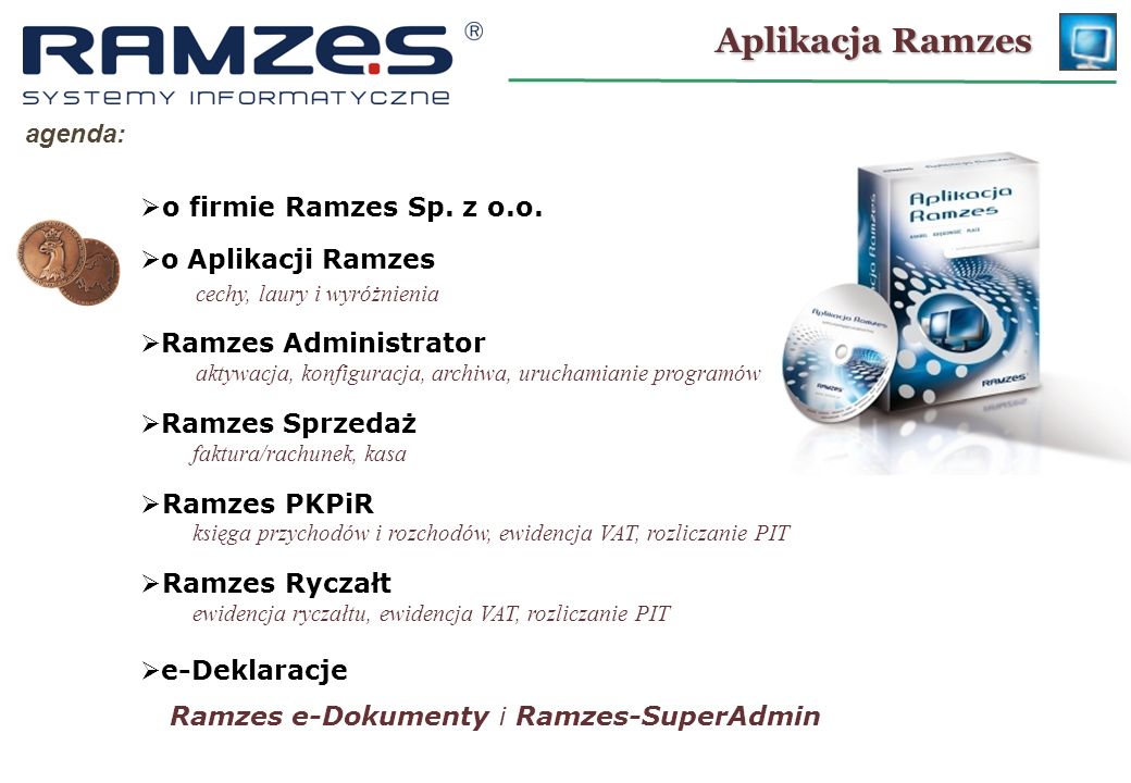 Aplikacja Ramzes agenda: o firmie Ramzes Sp. z o.o. o Aplikacji Ramzes