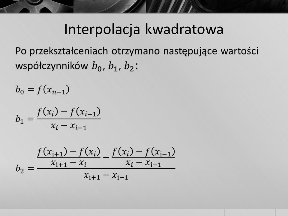 Interpolacja kwadratowa