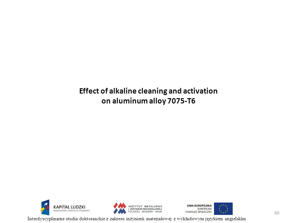 Effect of alkaline cleaning and activation on aluminum alloy 7075-T6