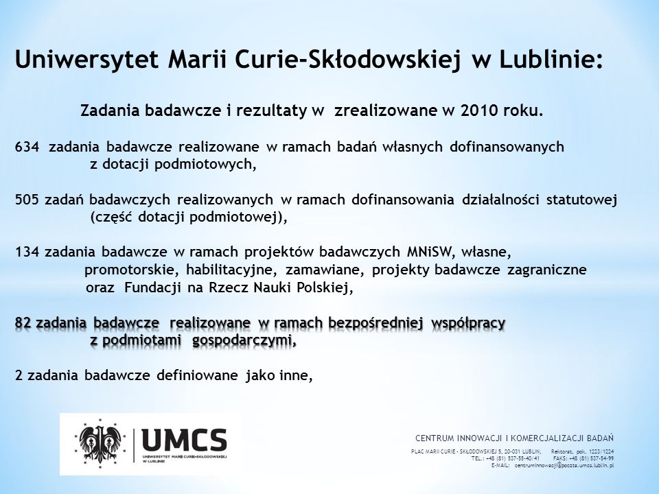 Uniwersytet Marii Curie-Skłodowskiej w Lublinie:
