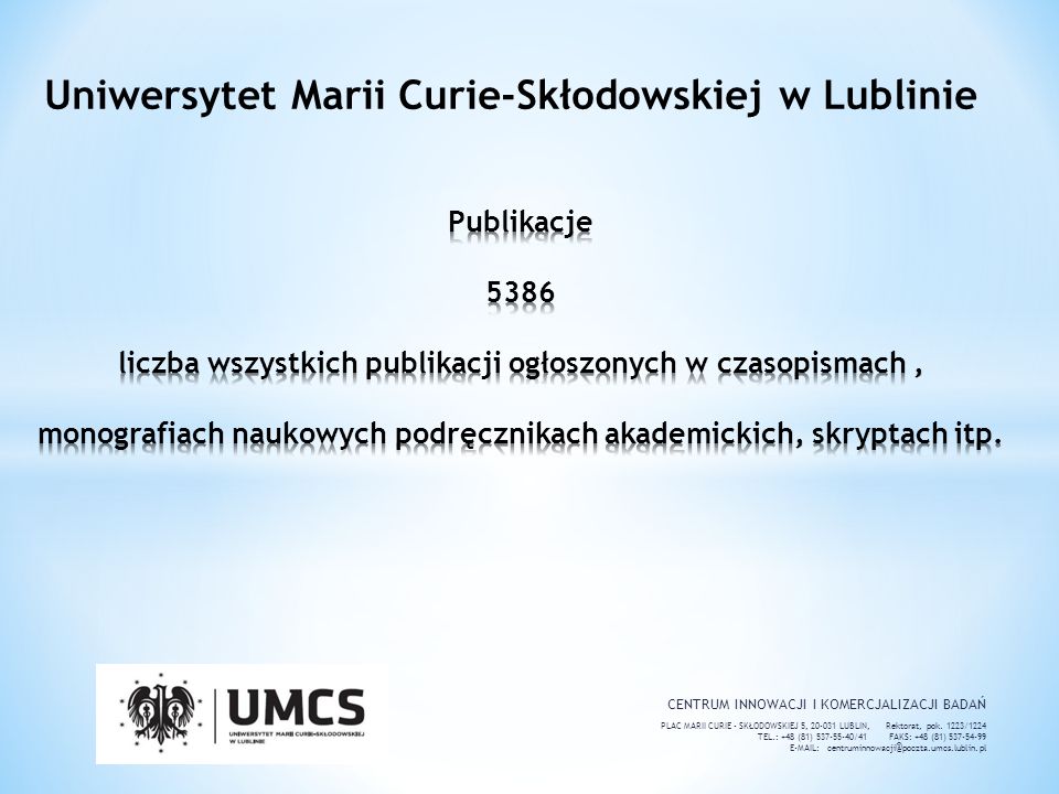 Uniwersytet Marii Curie-Skłodowskiej w Lublinie