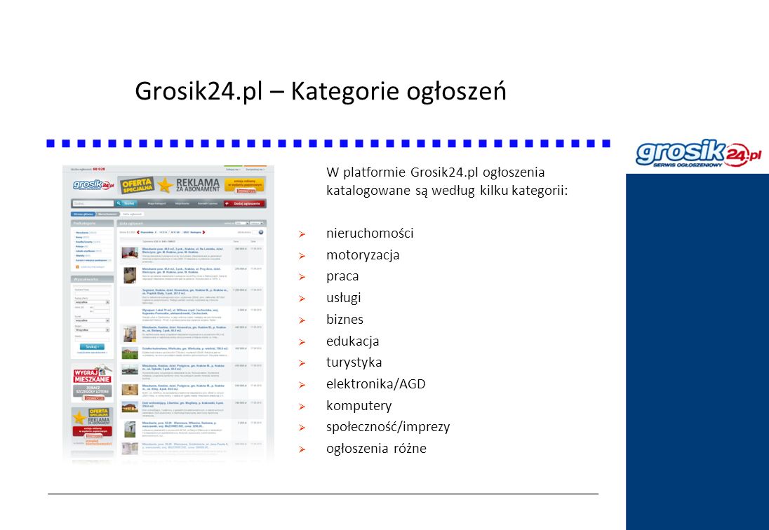 Grosik24.pl – Kategorie ogłoszeń