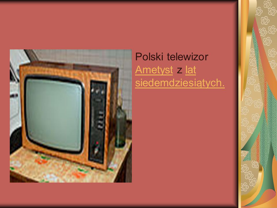 Polski telewizor Ametyst z lat siedemdziesiątych.
