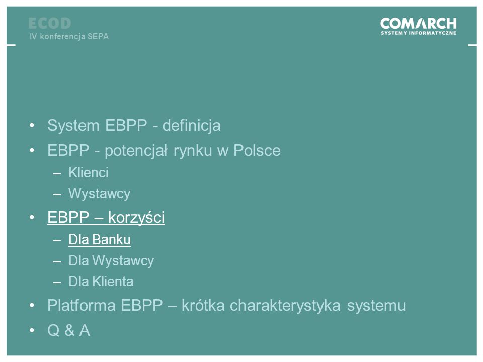 System EBPP - definicja EBPP - potencjał rynku w Polsce