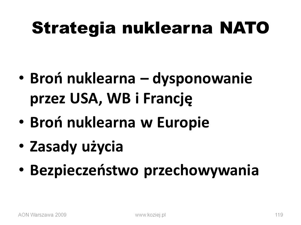 Strategia nuklearna NATO
