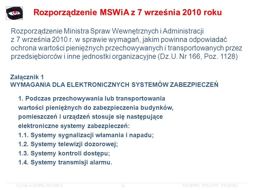 Rozporządzenie MSWiA z 7 września 2010 roku