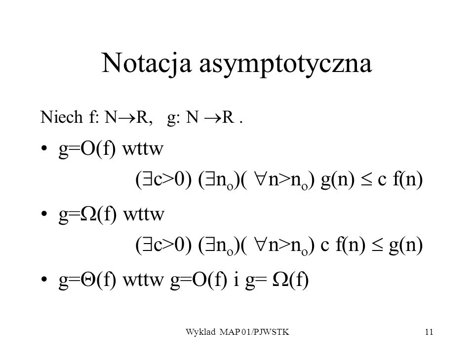 Notacja asymptotyczna