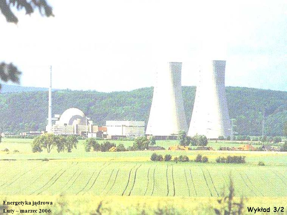 Energetyka jądrowa Luty – marzec 2006 Wykład 3/2