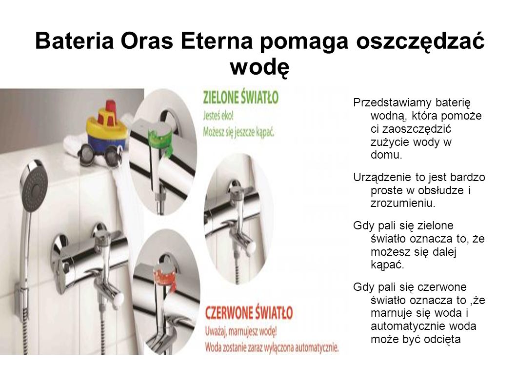 Bateria Oras Eterna pomaga oszczędzać wodę