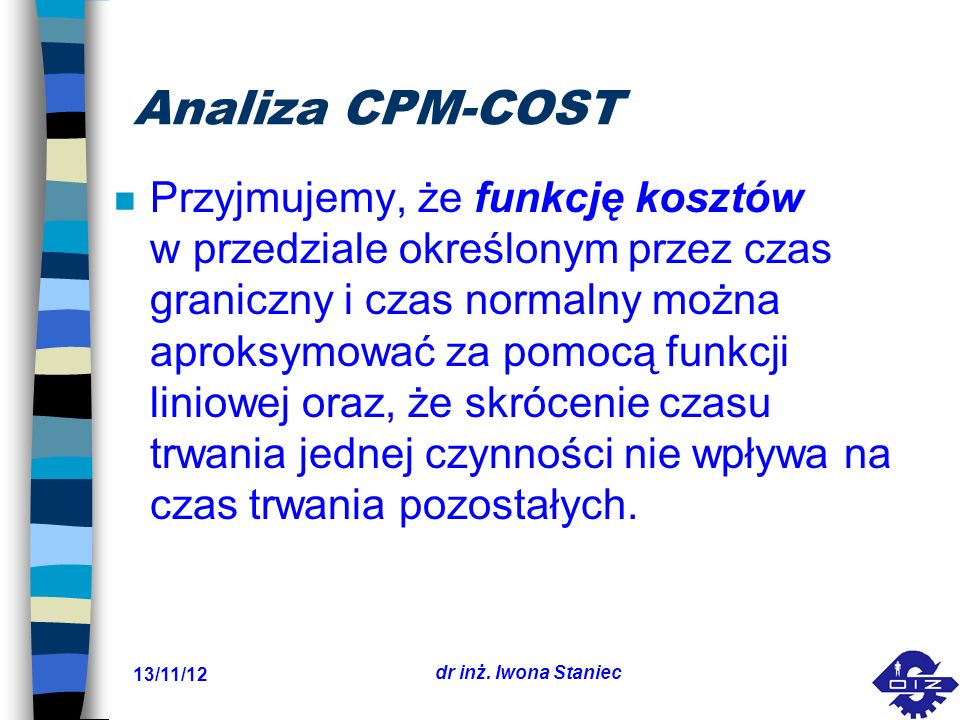 Analiza CPM-COST