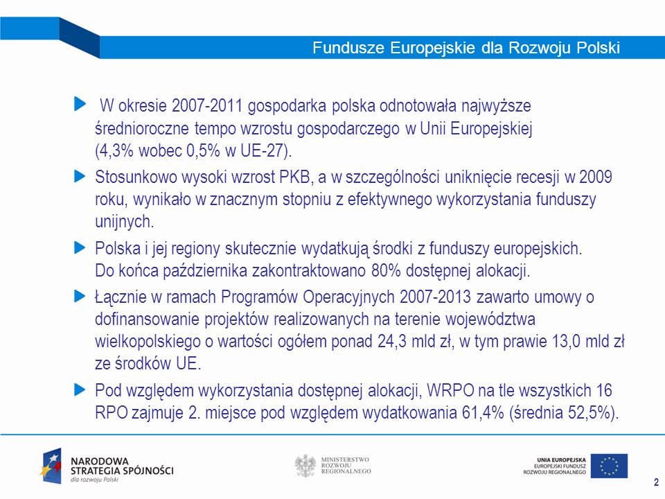 Fundusze Europejskie dla Rozwoju Polski