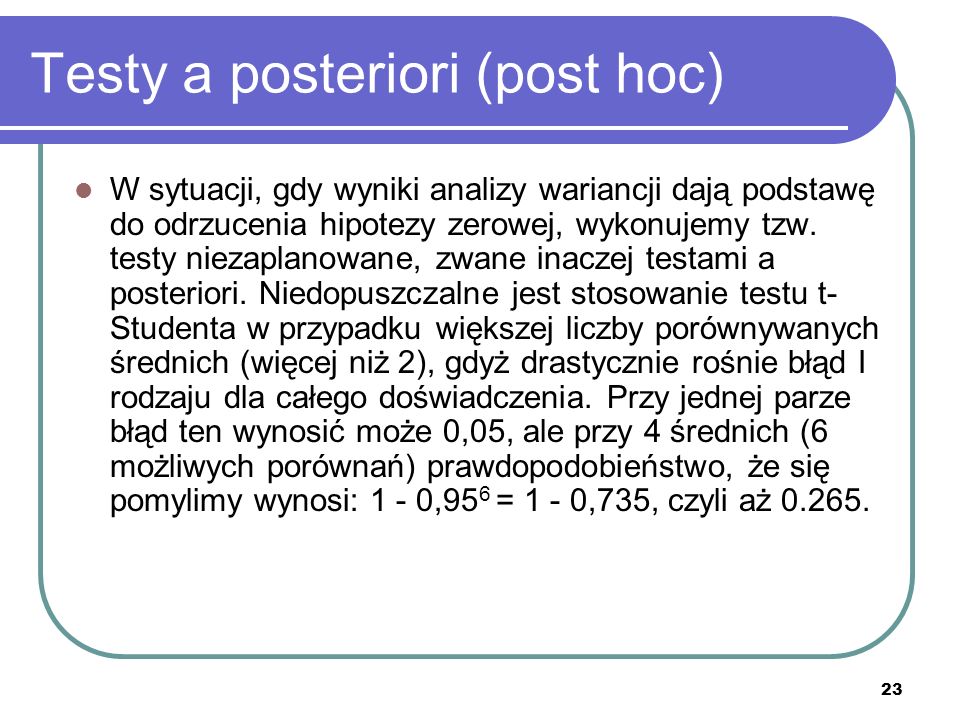 Testy a posteriori (post hoc)