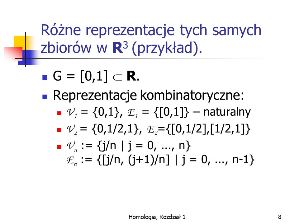 Homologia Rozdzial I Przeglad Homologia Rozdzial Ppt Pobierz