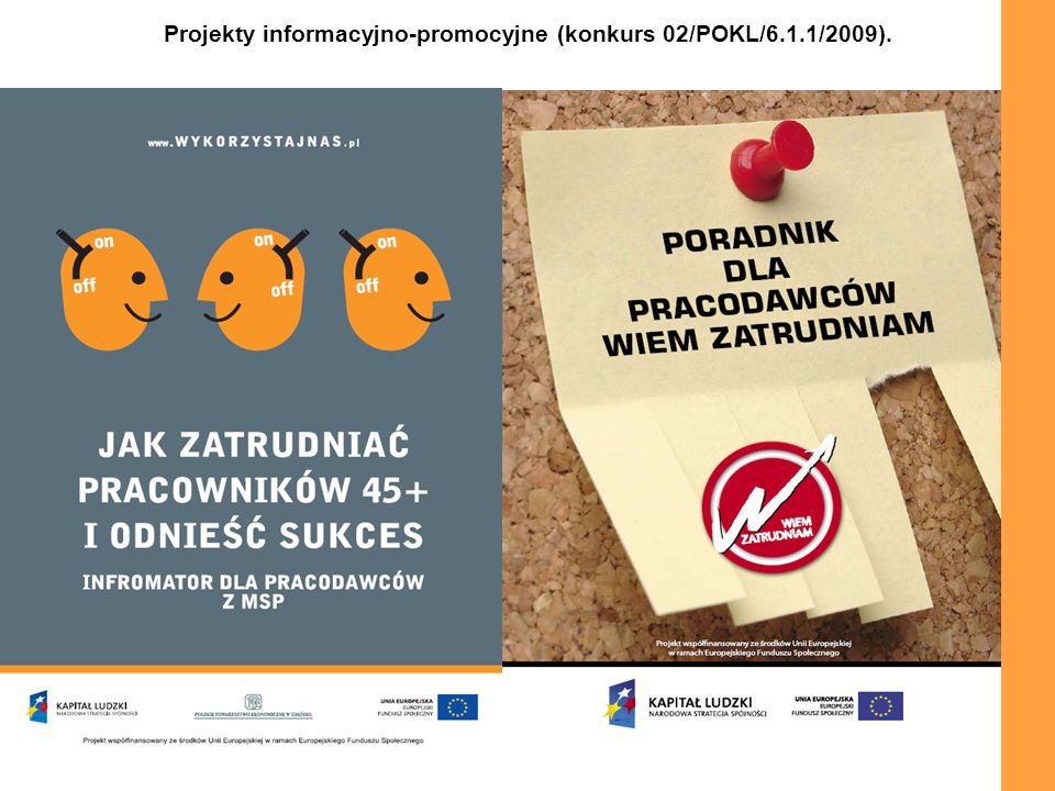 Projekty informacyjno-promocyjne (konkurs 02/POKL/6.1.1/2009).