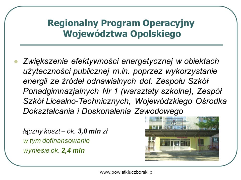 Regionalny Program Operacyjny Województwa Opolskiego
