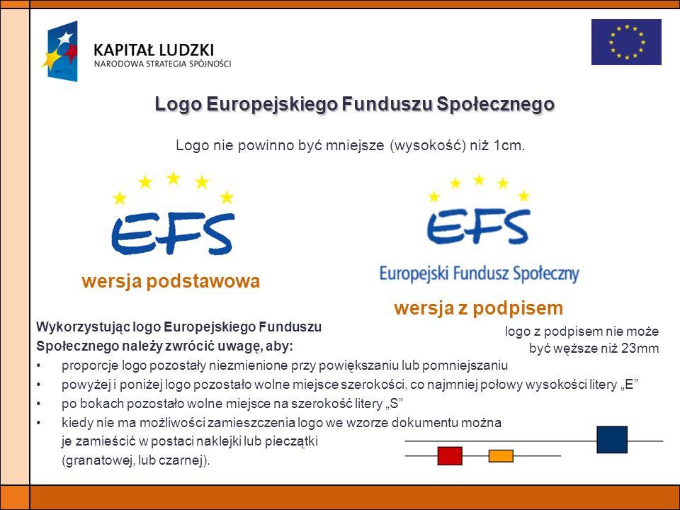 Logo Europejskiego Funduszu Społecznego