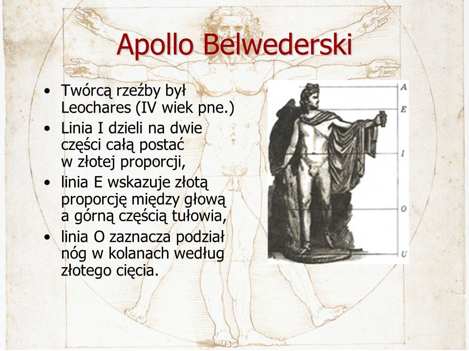 Apollo Belwederski Twórcą rzeźby był Leochares (IV wiek pne.)