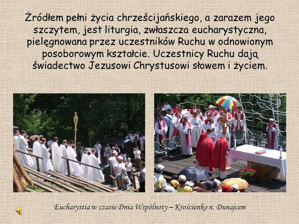 Eucharystia w czasie Dnia Wspólnoty – Krościenko n. Dunajcem