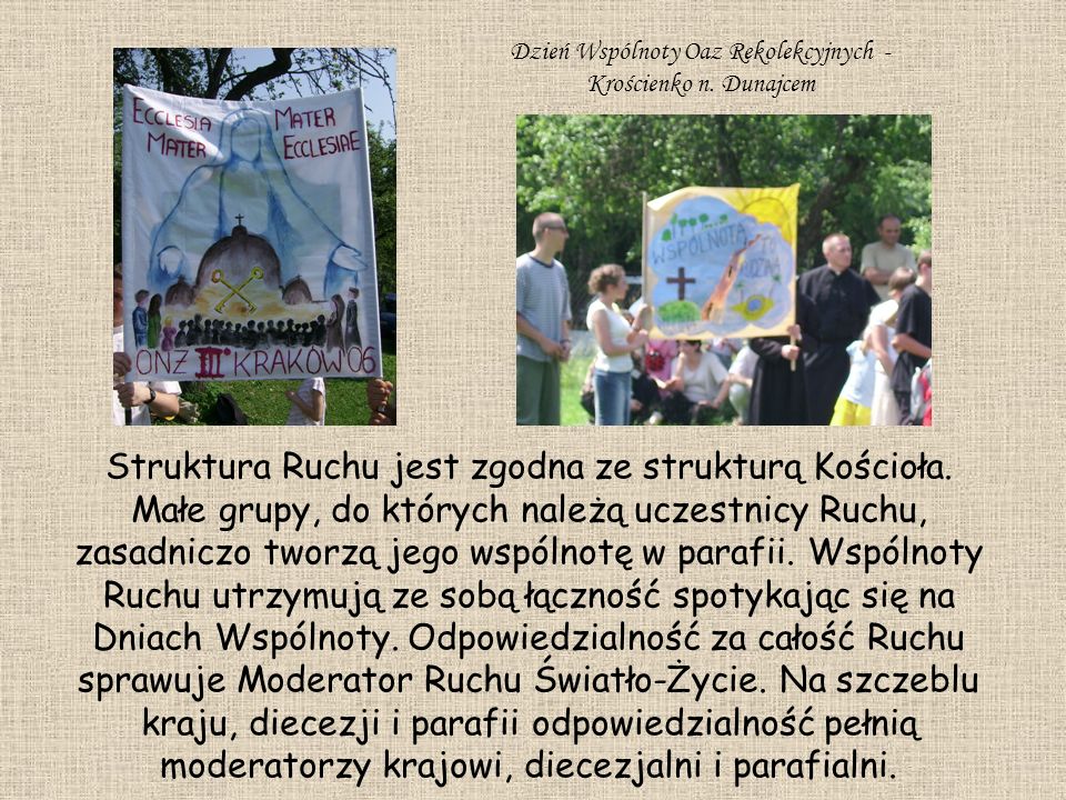 Dzień Wspólnoty Oaz Rekolekcyjnych - Krościenko n. Dunajcem