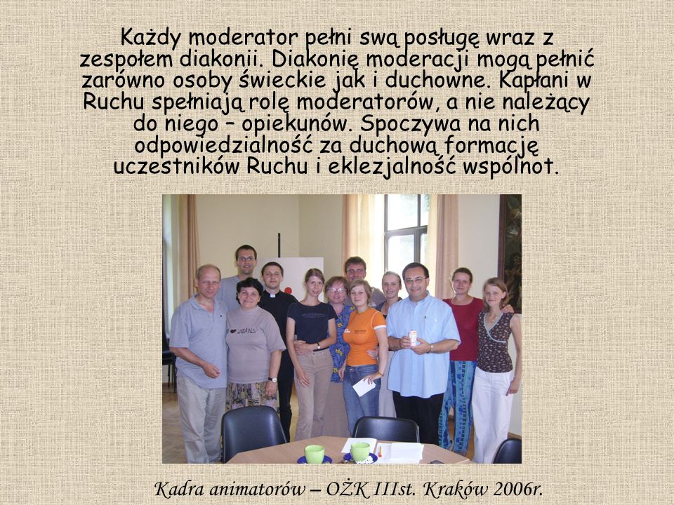 Kadra animatorów – OŻK IIIst. Kraków 2006r.