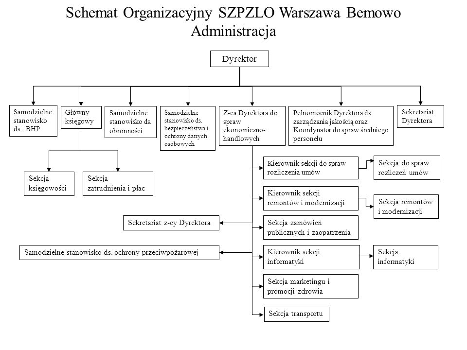 Schemat Organizacyjny SZPZLO Warszawa Bemowo
