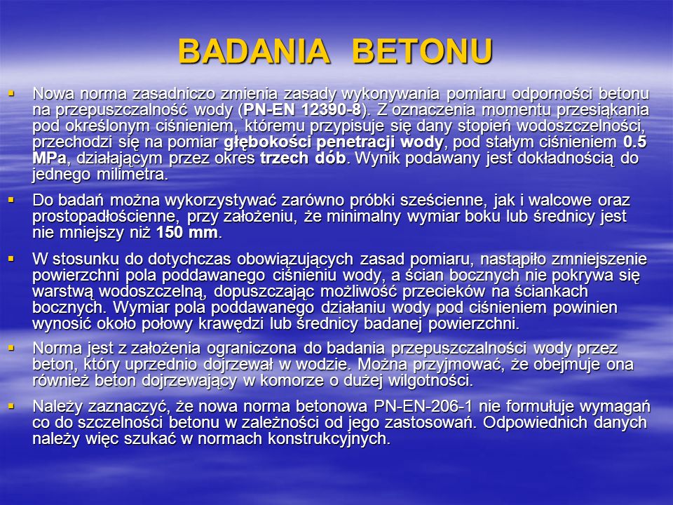 BADANIA BETONU