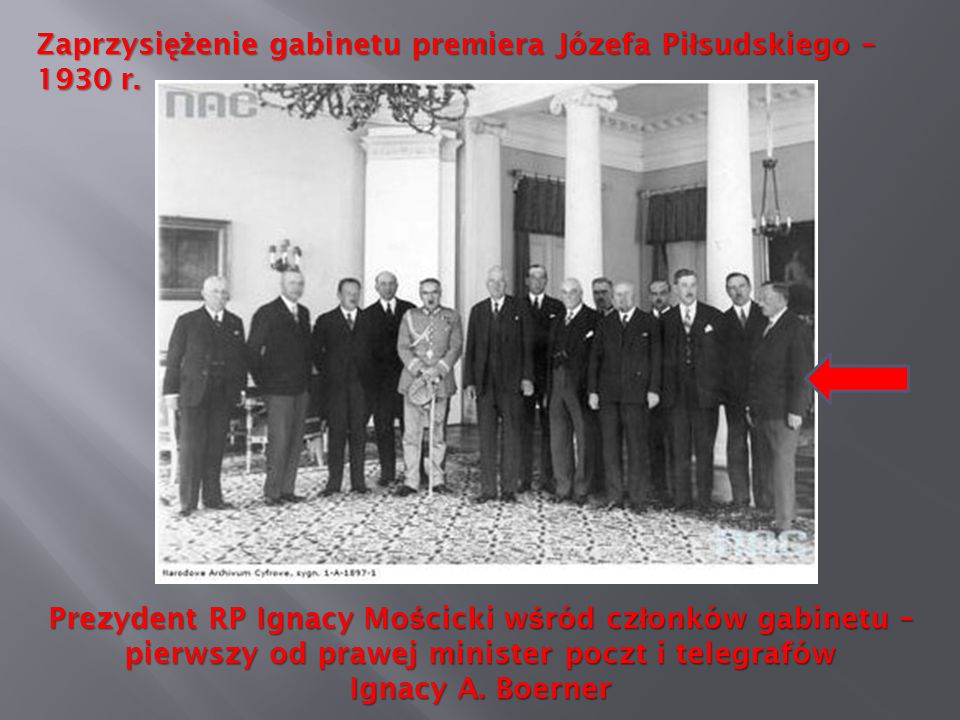 Zaprzysiężenie gabinetu premiera Józefa Piłsudskiego – 1930 r.
