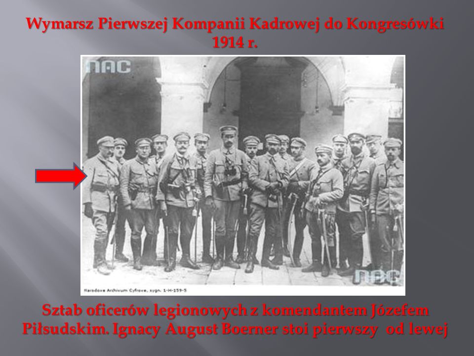 Wymarsz Pierwszej Kompanii Kadrowej do Kongresówki 1914 r.