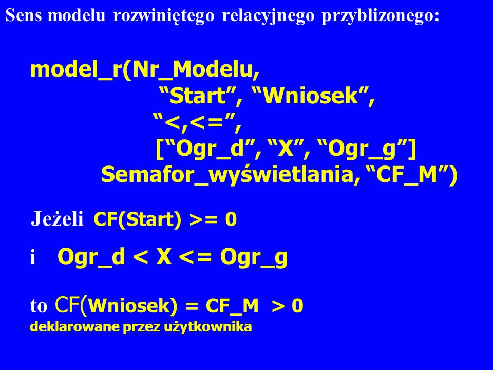 model_r(Nr_Modelu, Start , Wniosek , <,<= ,