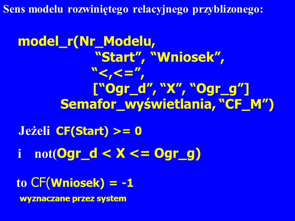 model_r(Nr_Modelu, Start , Wniosek , <,<= ,