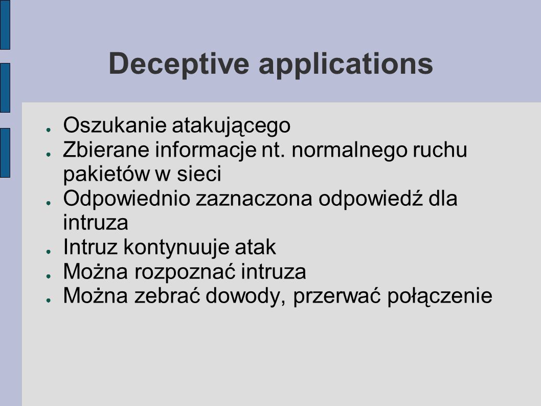 Deceptive applications
