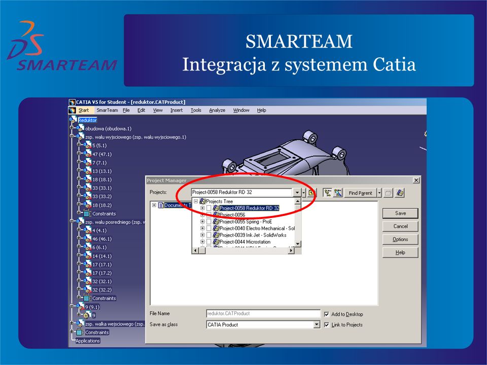SMARTEAM Integracja z systemem Catia