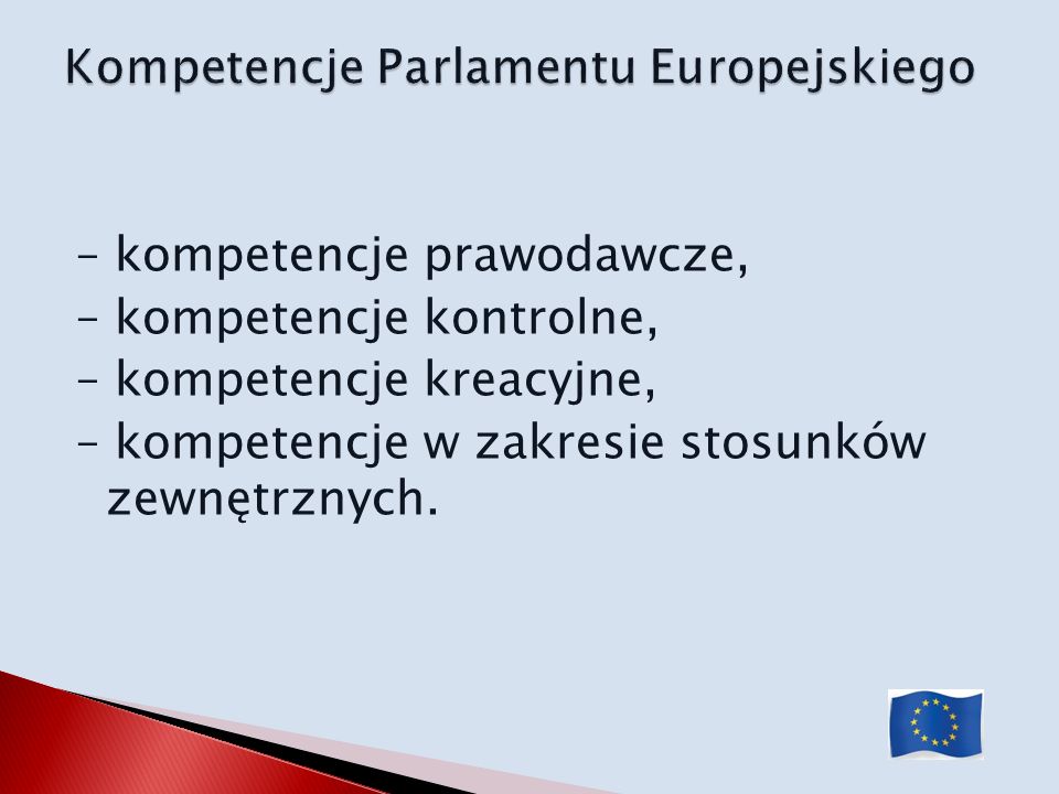 Kompetencje Parlamentu Europejskiego