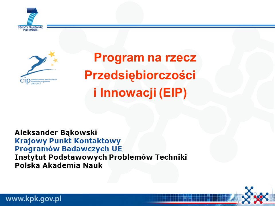 Przedsiębiorczości i Innowacji (EIP)