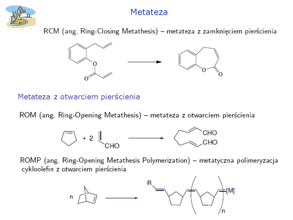 Metateza Metateza z otwarciem pierścienia