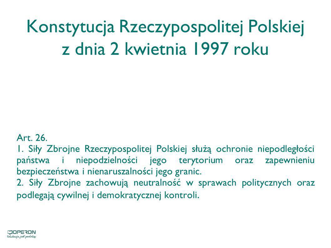 Konstytucja Rzeczypospolitej Polskiej z dnia 2 kwietnia 1997 roku