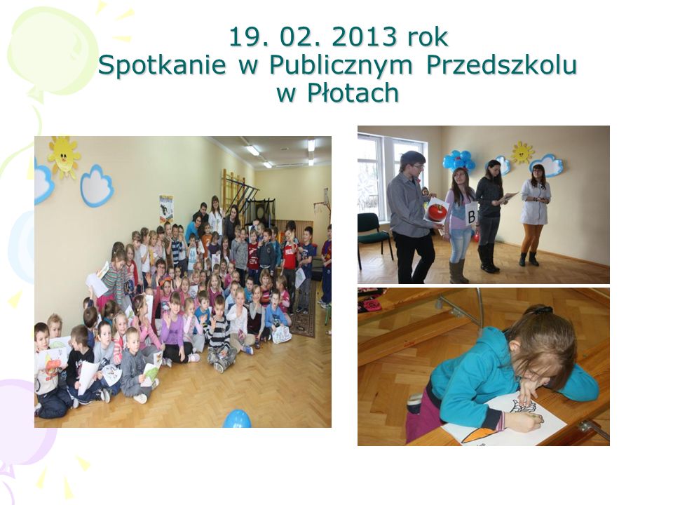 rok Spotkanie w Publicznym Przedszkolu w Płotach