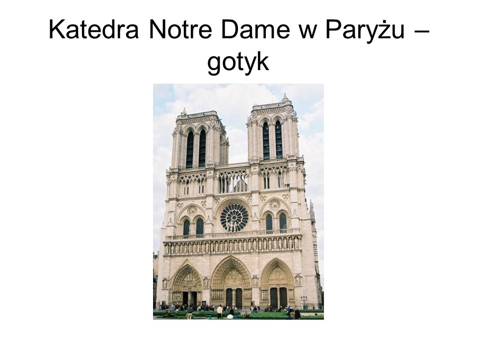 Katedra Notre Dame w Paryżu – gotyk
