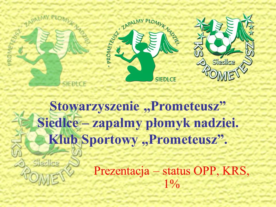 Prezentacja – status OPP, KRS, 1%